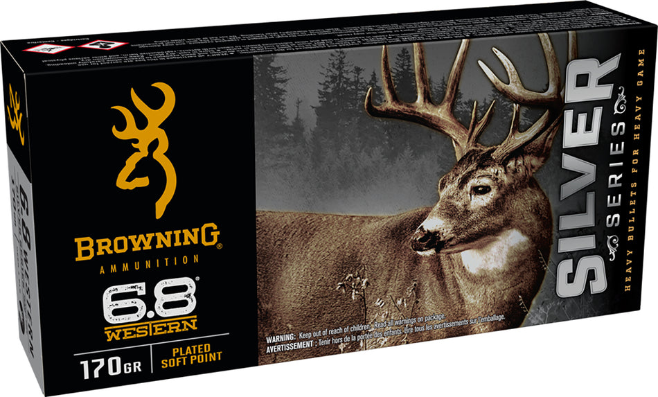 Browning 6.8 Western Silver 170gr JSP Ammo