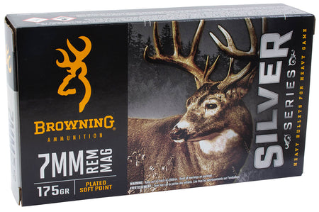 Browning 7mm Remington Mag Silver 175gr JSP Ammo