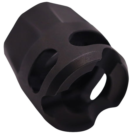 True Precision Inc TPYMICROBL Micro Compensator Y-Type Black Nitride 416R Stainless Steel 1/2"x28 Threads 9mm/380 ACP