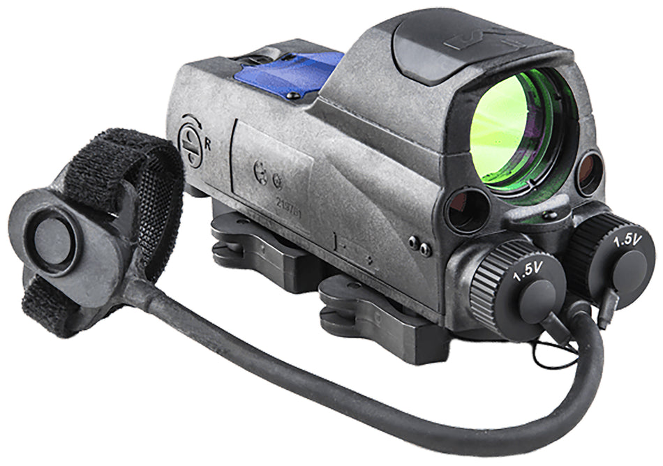 Meprolight USA 0687743 MOR PRO Black 1 x 30 mm 2.2 MOA Dot/Bullseye Reticle Green & IR Laser