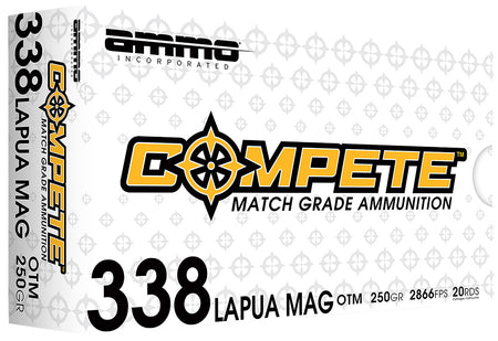 Ammo Inc .338 Lapua Magnum Match 250gr BTHP Ammo
