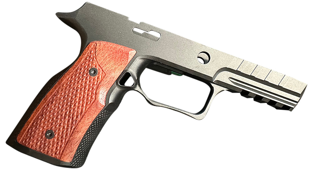 Sharps Bros SBGM09 Grip Module Black w/ Cherry 7075-T6 Aluminum Fits Sig P320