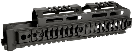 Midwest Industries MIAKALPHAQR10 AK Alpha Black 6061 Aluminum AK-47/AK-74 10.0" Long