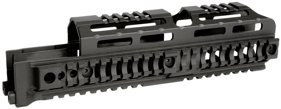Midwest Industries MIAKALPHAQR10 AK Alpha Black 6061 Aluminum AK-47/AK-74 10.0" Long