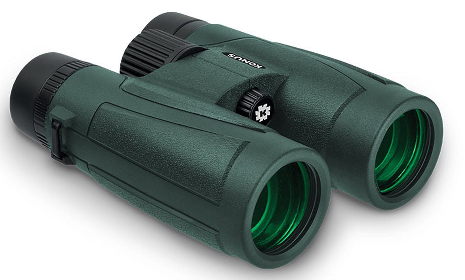 Konus 2273 Regent-HD 10x42 W.A. BaK-4 Roof Prism Center Focus Black Rubber Armor