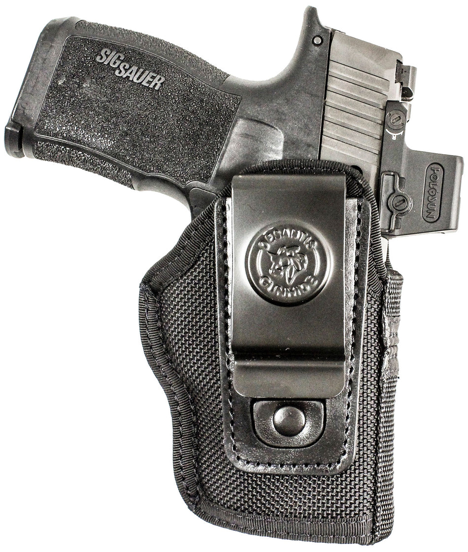 DeSantis Gunhide N87BJ9YZ0 Pro Stealth IWB Black Nylon Sig Sauer P365 w/Red Dot Ambidextrous