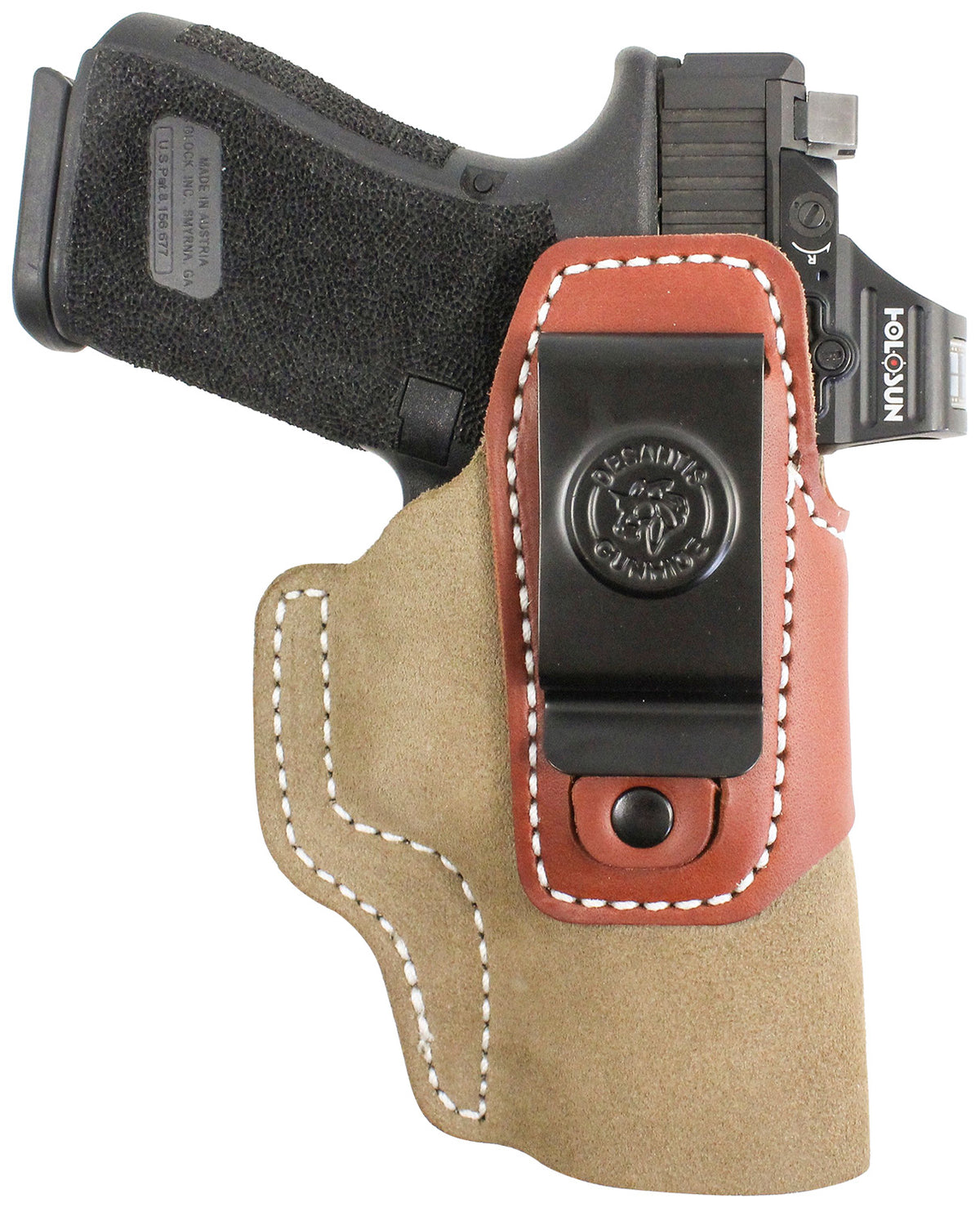 DeSantis Gunhide 215NJ8JZ0 Transit IWB Natural Kydex/Leather Belt Clip Sig Sauer P365 Ambidextrous
