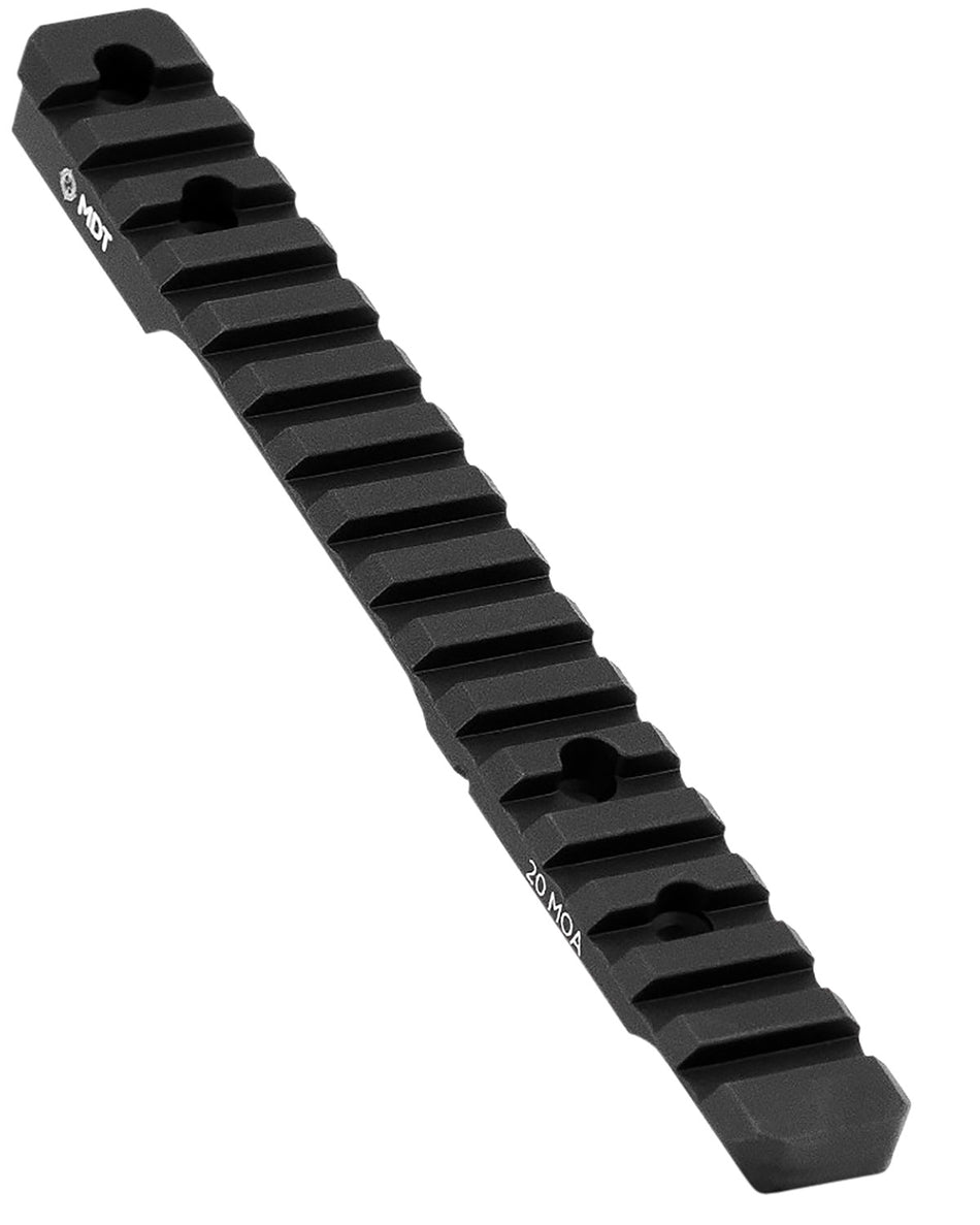 Mdt Sporting Goods Inc 102189BLK Picatinny Scope Rail Black Anodized Aluminum 11" Long Fits Howa 1500 Short Action, 20 MOA