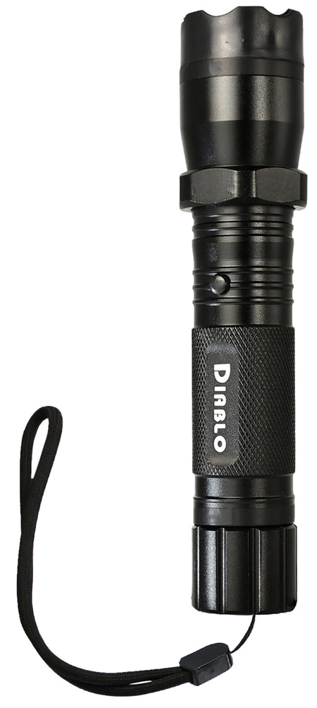 SKYLINE USA INC TLSGGDD Stun Gun Diablo Black Aluminum Features Flashlight