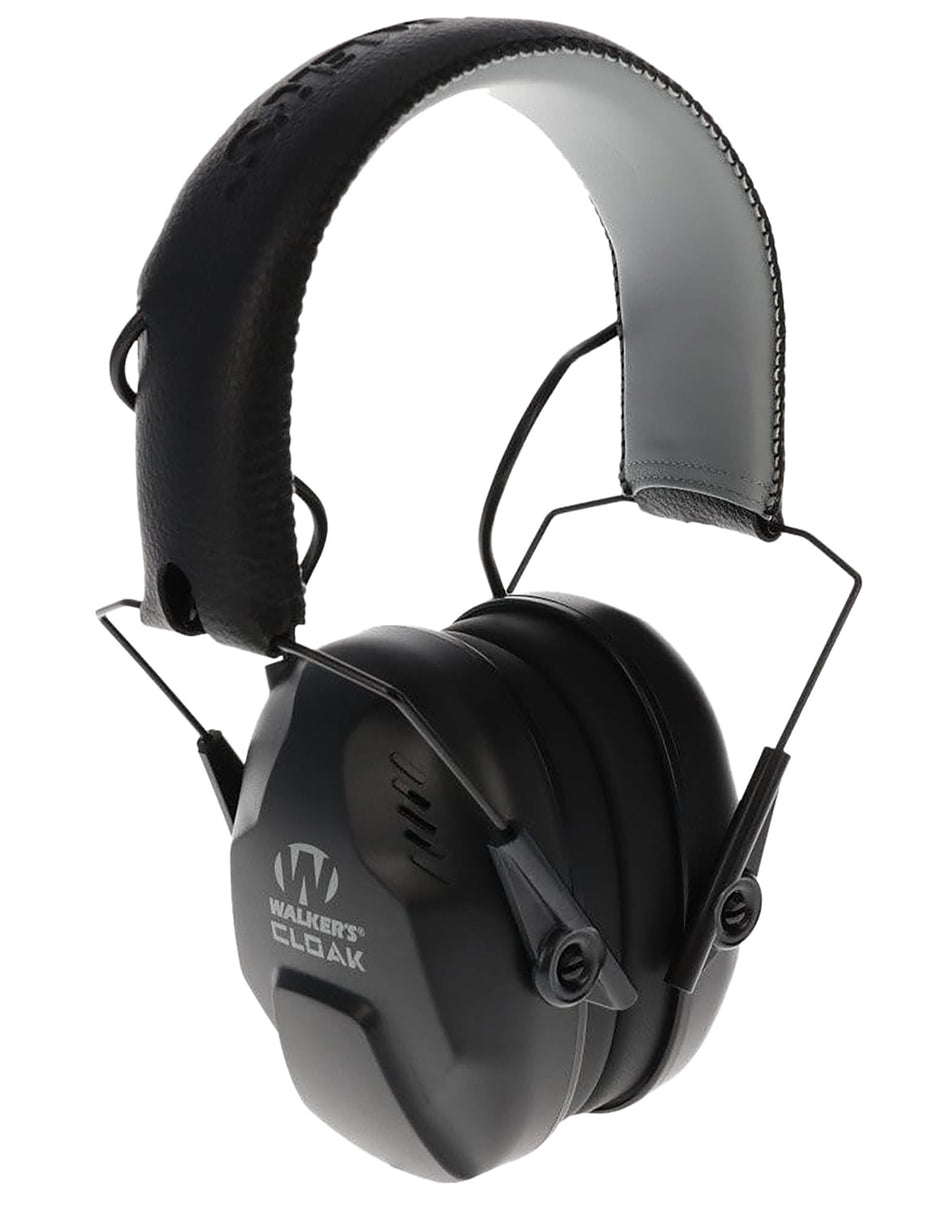 Walker's GWPCLKDM Cloak Dual Mic Electronic Muff Over the Head 23-25 dB Black