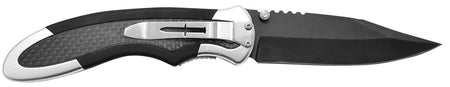 Camillus 19079 Chameleon 3.50" Folding Drop Point Plain Black Carbonitride Titanium AUS-8A SS Blade, Carbon Fiber/Aluminum Handle