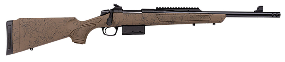 CVA CR3933 Cascade SR80 Full Size 308 Win 10+1 18" Black Cerakote Steel Threaded Barrel, Black Cerakote Stainless Steel Receiver w/Picatinny Rail, Flat Dark Earth w/Black Web Adj LOP Synthetic Stock