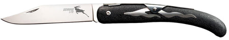 Cold Steel CS20KJZ Kudu Lite 4.25" Folding Clip Point Plain Satin 5Cr15MoV SS Blade, 5.75" Black Textured Zy-Ex Handle
