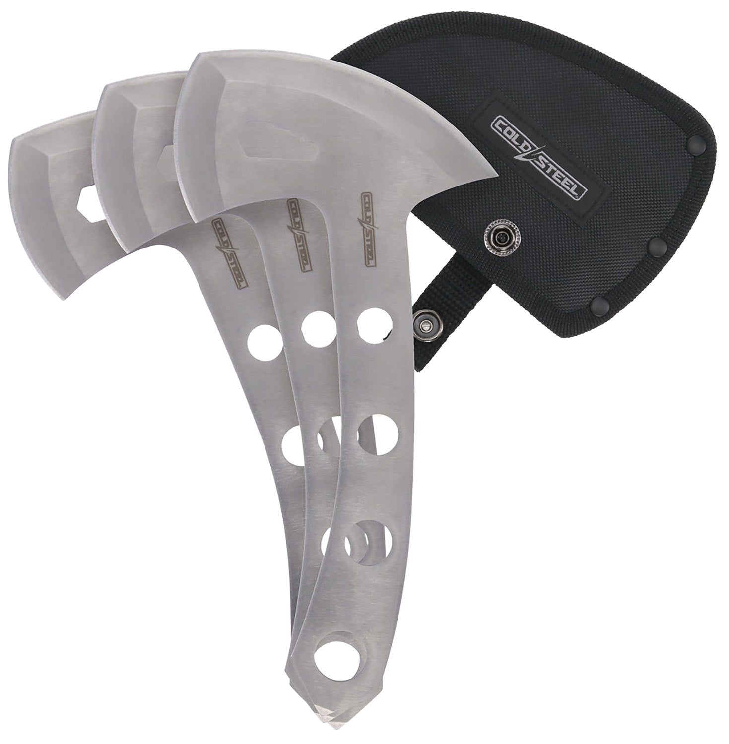Cold Steel CSTH50AX3PK Throwing Axes 5" Plain 420 Stainless Steel Blade Set of 3