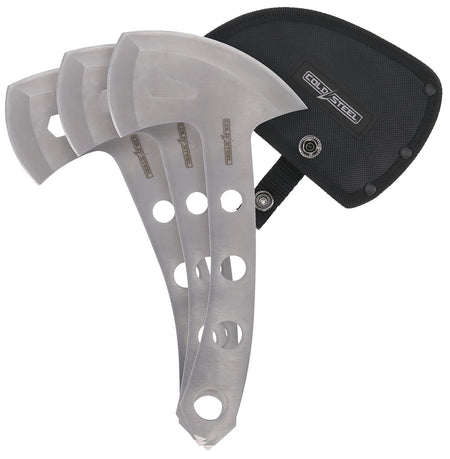 Cold Steel CSTH50AX3PK Throwing Axes 5" Plain 420 Stainless Steel Blade Set of 3