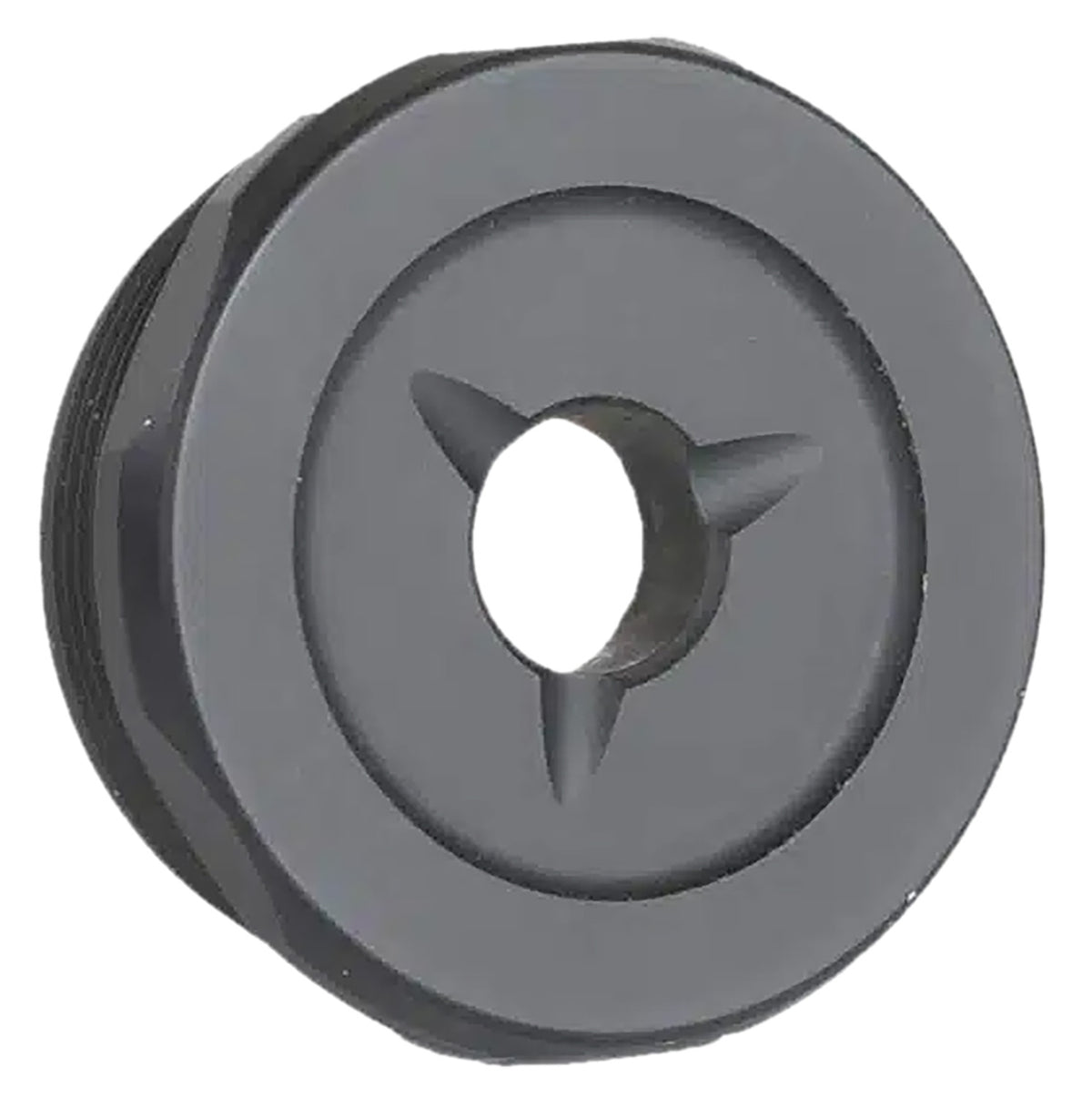 Jk Armament JK155PROEC30 155 Pro Flash Reducer End Cap 30 Cal 1.375"x24 Ti6AL4V Titanium Black