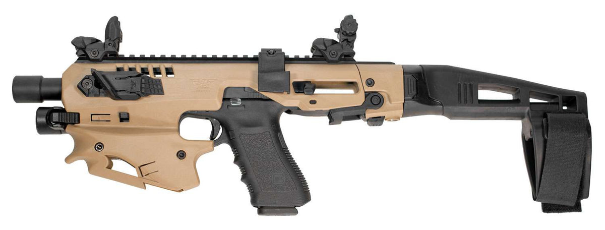 CAA MICRO CONVERSION KIT GLOCK 20/21 TAN/FDE  ADVANCED KIT LONG STABILIZER