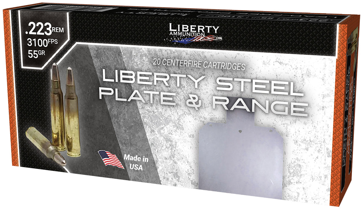 Liberty Ammunition LAR223070 Steel Plate & Range Frangible Round Nose 55 Grain .223 Remington 3100 fps