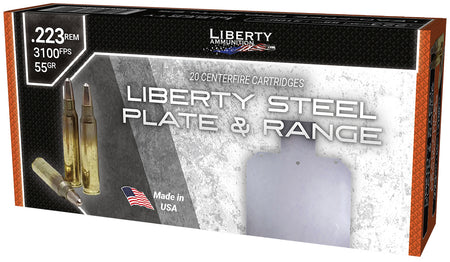 Liberty Ammunition LAR223070 Steel Plate & Range Frangible Round Nose 55 Grain .223 Remington 3100 fps