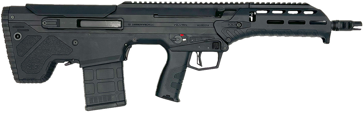 Desert Tech WLVRFB1630B WLVRN 223 Rem/5.56 NATO 20+1 16" Black Steel Threaded Barrel, Black Anodized Picatinny Rail Aluminum Receiver, M-LOK Handguard, Black Polymer Chassis, Ambidextrous