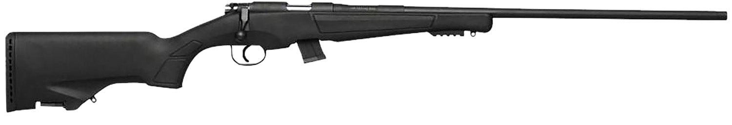 Escort HE22LR2502BK 22LR 22 LR 10+1 25" Black Threaded Barrel, Black Steel Grooved Receiver, Picatinny Rail Forend, Black Fixed w/Storage Synthetic Stock