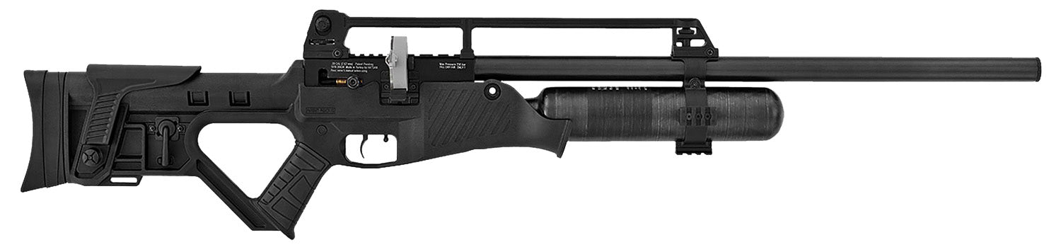 Hatsan USA HGBLITZ30 Blitz Air Rifle 30 Cal Carbon Fiber Air Tank, Open Sights, Synthetic Tactical Stock w/Elevation Adjustable Cheek Rest, Integrated Pistol Grip