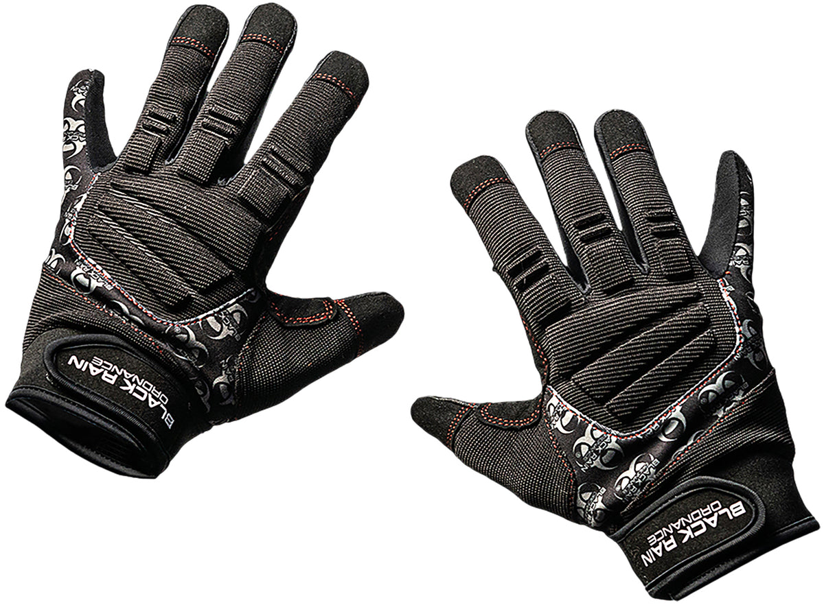 Black Rain Ordnance TACTGLOVEBLK/GRYL Tactical Gloves Black/Gray Large Velcro
