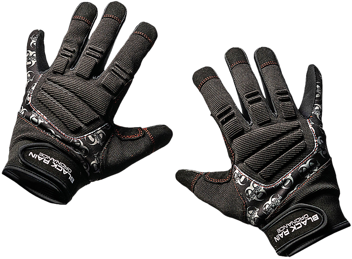Black Rain Ordnance TACTGLOVEBLK/GRY2XL Tactical Gloves Black/Gray 2XL Velcro