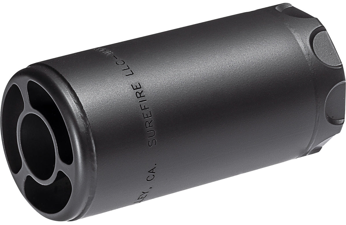 SureFire WARDEN1/2-28-BK Warden 5.56mm/7.62mm 1/2"x28 Stainless Steel Black Cerakote
