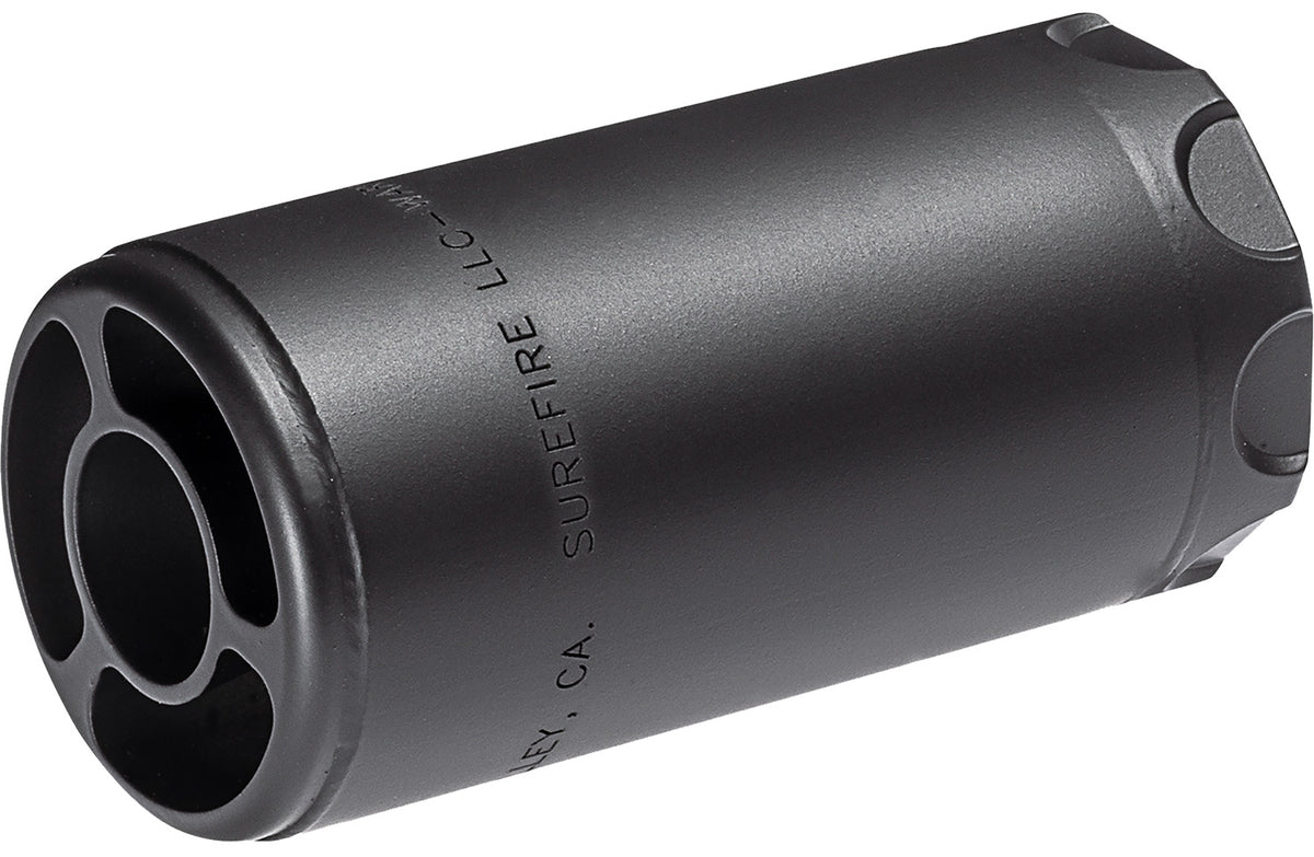 SureFire WARDEN5/8-24-BK Warden 5.56mm/7.62mm 5/8x24 Stainless Steel Black Cerakote
