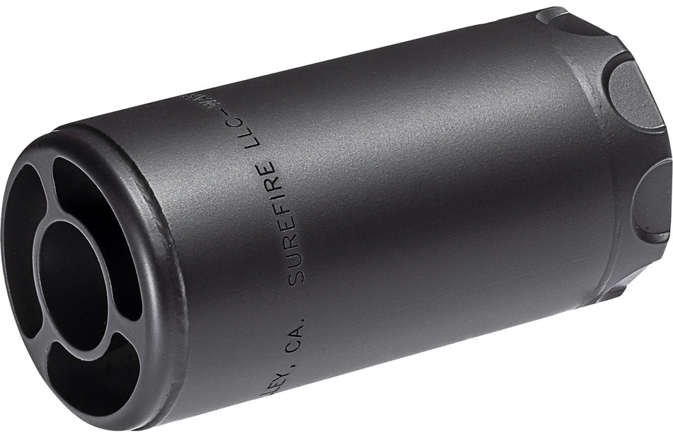 SureFire WARDEN5/8-24-BK Warden 5.56mm/7.62mm 5/8x24 Stainless Steel Black Cerakote