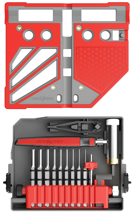 Real Avid AVMBBPKIT Master Gray/Red Steel 18 Pieces