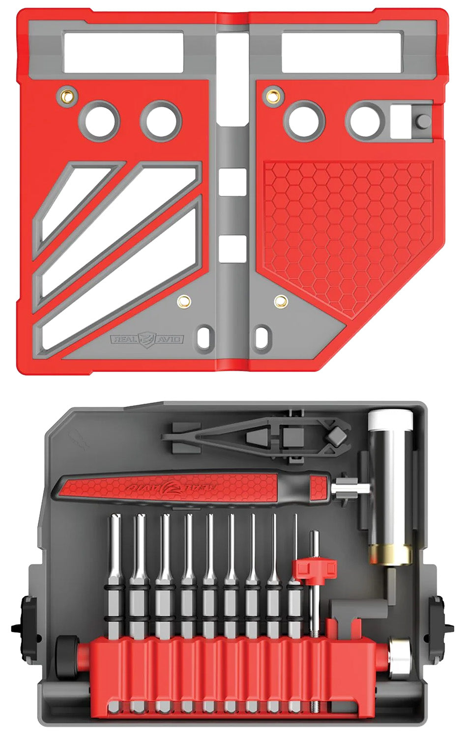 Real Avid AVMBBPKIT Master Gray/Red Steel 18 Pieces