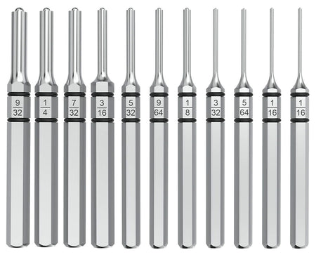 Real Avid AVAPK-RP Accu-Punch Roll Pin Silver Steel Universal Firearm 11 Pieces