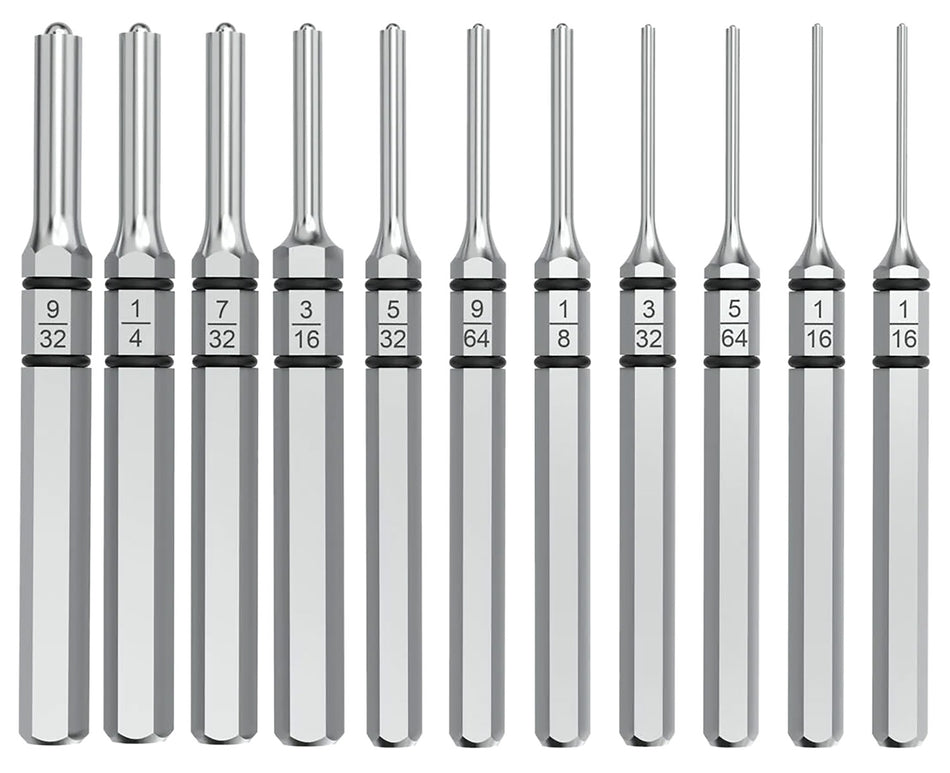 Real Avid AVAPK-RP Accu-Punch Roll Pin Silver Steel Universal Firearm 11 Pieces