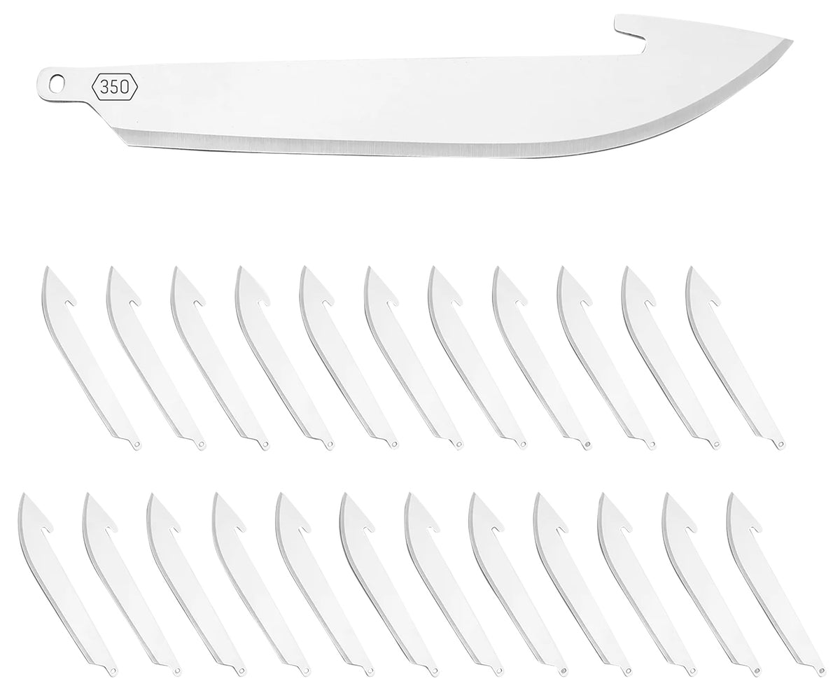 Outdoor Edge RR3524 Replacement Blades 350 24 Blades, Drop Point 3.50" 420J2 SS Blade