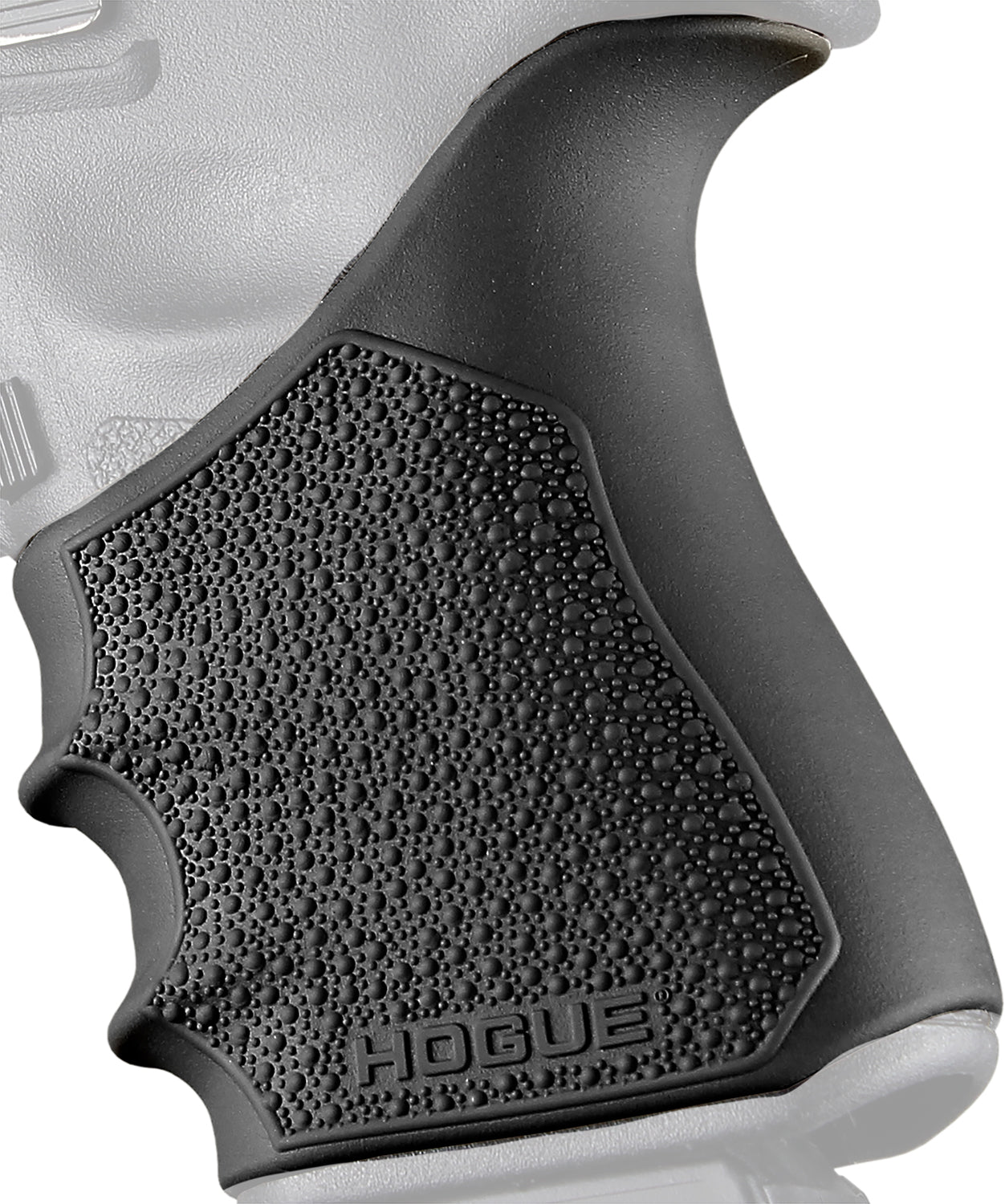 Hogue 17040 Grip Sleeve Handall Beavertail Black Rubber