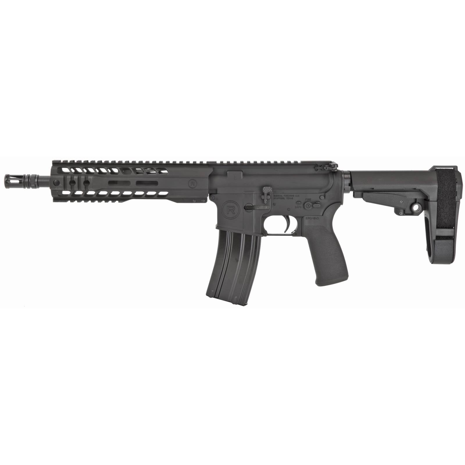 RADICAL FIREARMS FORGED AR PISTOL HGA 300 BLACKOUT 10.5IN BBL BLK 9IN MHR MLOK SBA3 PB 30RD