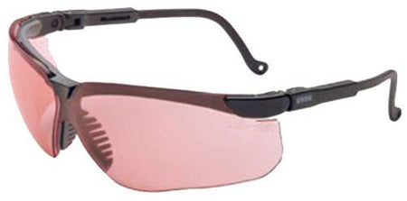 HOWARD LEIGHT SAFETY GLASSES BLACK FRAME VERMILLION LENS GENESIS