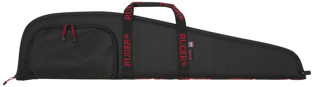 Ruger 27140 Rifle Case 40" Black Endura w/ Red Ruger Logo Accessory Pocket & Foam Padding