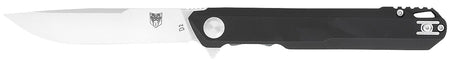 CobraTec Knives CTMONBLK Monarch 3.50" Folding Plain Satin D2 Steel Blade, 4.75" Black G10 Handle
