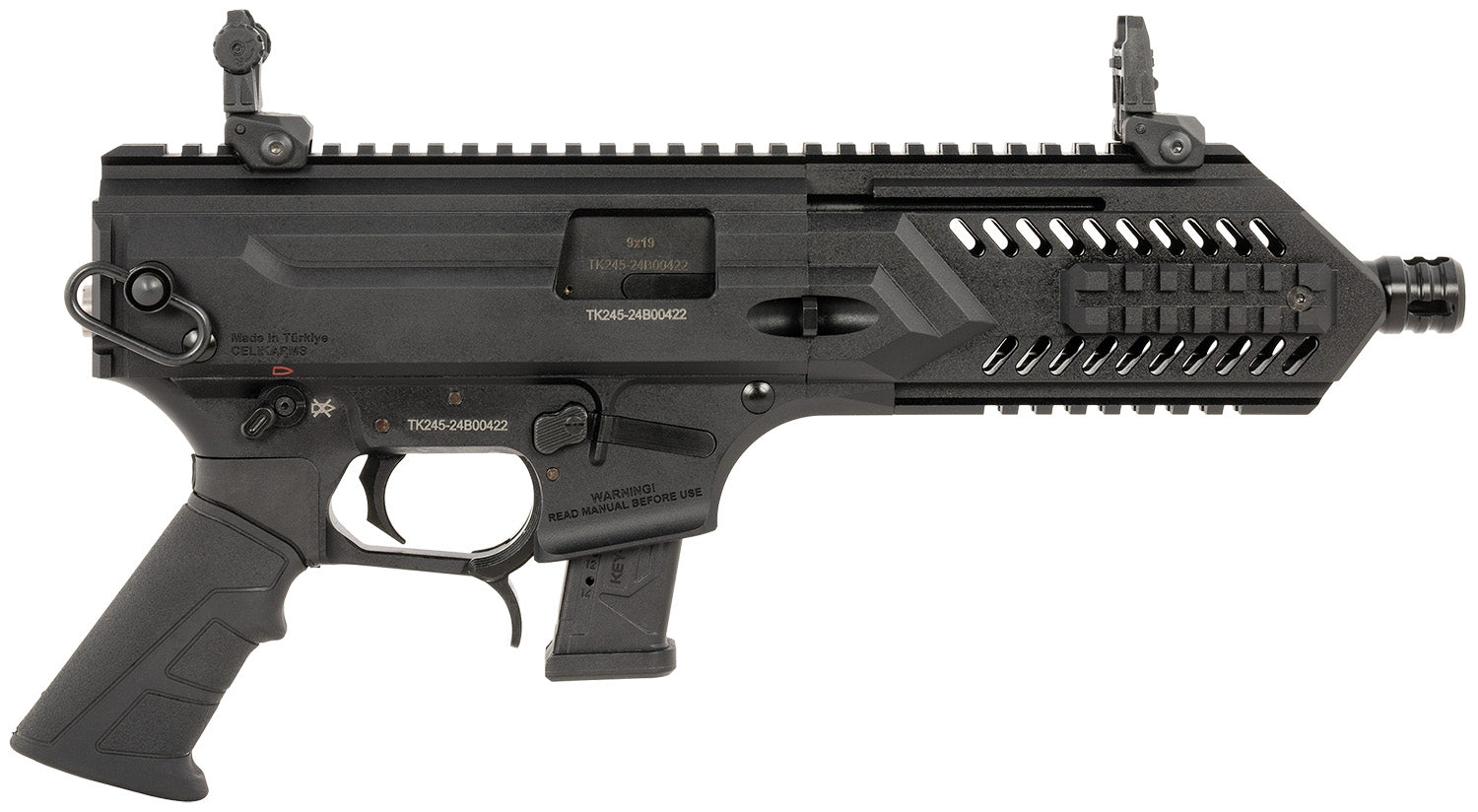 Gforce Arms BLADE8 Blade 8 USA 9mm Luger 15+1 8 Black QPQ Steel Barrel, Black Cerakote Aluminum Picatinny Rail Receiver, Rear Picatinny Rail