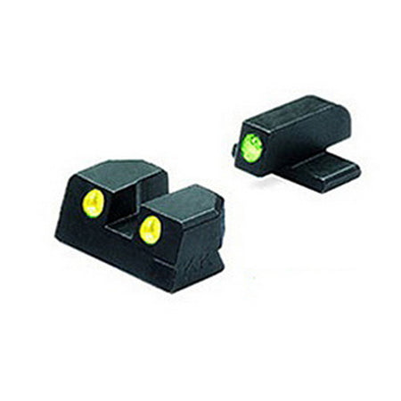 MEPROLIGHT SPRINGFIELD XD 9/40  GRN-YLW  FIXED FULL SET TD