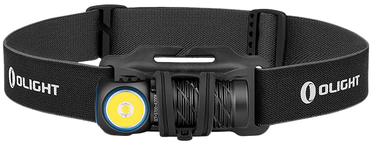 Olightstore Usa Inc PERUN2MINIBKCW Perun 2 Mini Black Anodized 2/15/40/60/250/1,100 Lumens White/Red LED