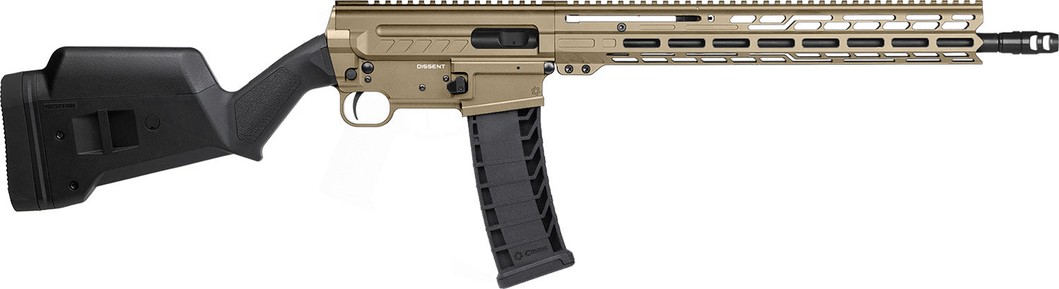 CMMG 94AC80FCT Dissent BR4 *CA Compliant 9mm Luger 10+1 16.10" Black Nitride Threaded Barrel, Coyote Tan Cerakote Picatinny Rail Aluminum Receiver, Magpul SGA Black Polymer Stock