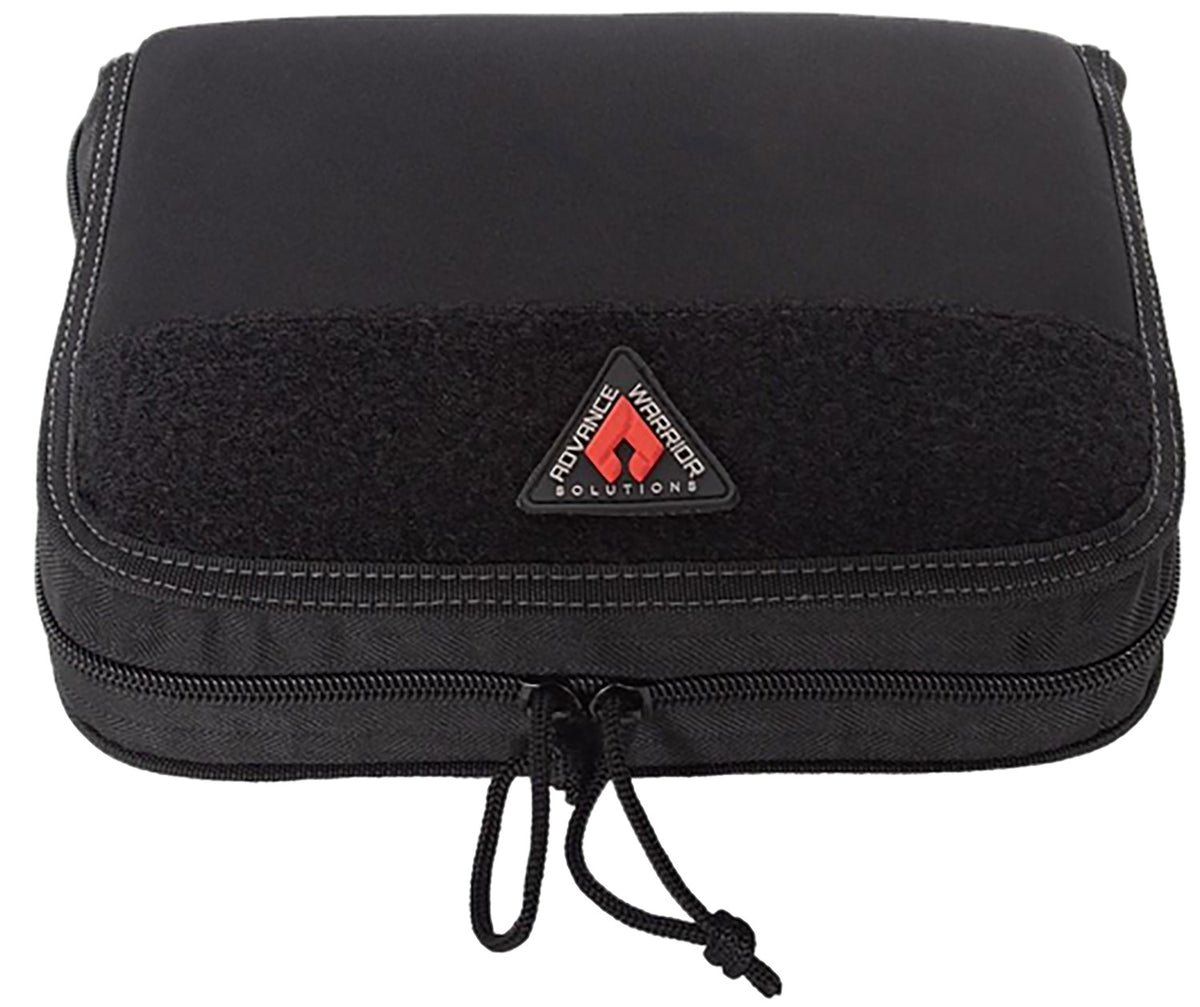 Advance Warrior Solutions SPC10 Single Pistol Case 10" Long Black Durable Soft Fabric Compatible w/ Most Standard Sized Pistols