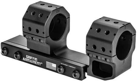 Griffin Armament GSMC1425H34MM Cantilever Mount Black Anodized 34mm Tube Cantilever Mount 15 MOA