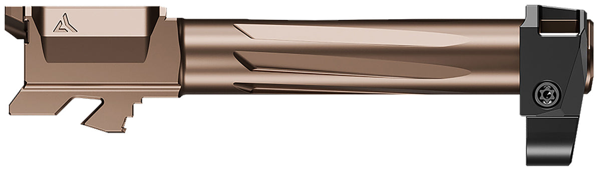 Radian Weapons R0834 Ramjet + Afterburner Combo 9mm Luger Compatible w/Glock 19 Gen4, Bronze Stainless Steel