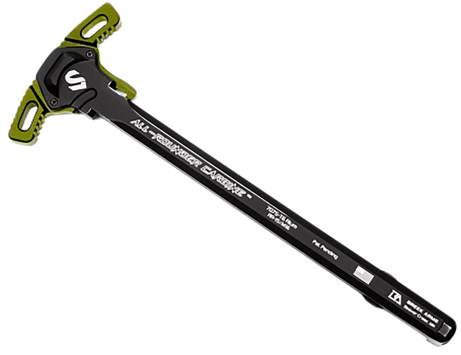 Lead & Steel Llc LS-CHODE-ODG Charging Handle AR-15/M16 OD Green Type 3 Hard Anodize 7075-T6 Aluminum
