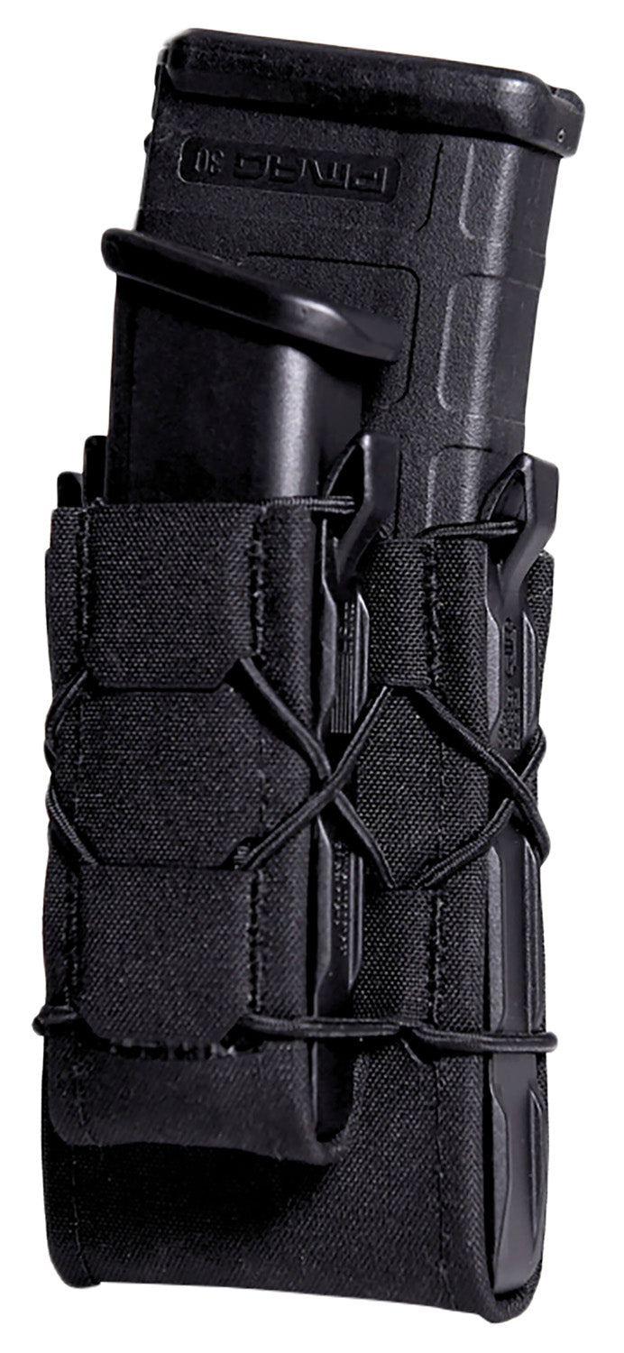 High Speed Gear 24DD00BK TACO Gen 2 Double Decker Black Nylon Laminate MOLLE Mount Pistol/Rifle
